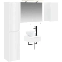 vidaXL, Spiegelschrank, Badezimmermöbel-Set