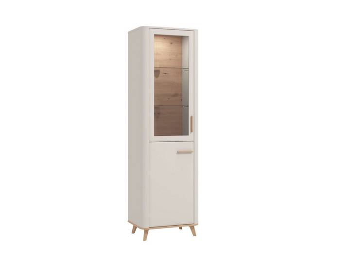 Home affaire Vitrine Darwen Vitrinenschrank, Glasschrank, Standvitrine, Highboard/Sideboard 2 Türen, 4 Einlegeböden, 5 Fächer, Gesamtmaße (B/T/H): 58/40/193 cm