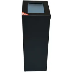 Mülltrennsystem RecycloFlex Abfallbehälter 60 L schwarz modular verwendbar, hochwertig, mit Pulverbeschichtung