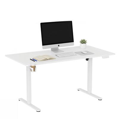 Schreibtisch Worktime 160 x 80 elektrisch höhenverstellbar weiß hjh OFFICE