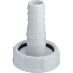 Viega Tülle 390655 G 1 1/2x20-24mm, Kunststoff weiß, mit Mutter und Dichtung