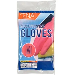 Abena ENA Multipurpose Chemikalien Schutzhandschuhe rot M Gr. 7,5-8 hergestellt aus Gummi Latex, Lebensmittel geeignet