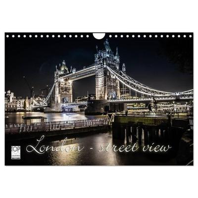 London - street view (Wandkalender 2027 DIN A4 quer), CALVENDO Monatskalender