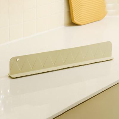 Perfect Picks Market Silicone Sink Splash Guard With Suction Cups Water Baffle To Protect Clothes And Surfaces beige
