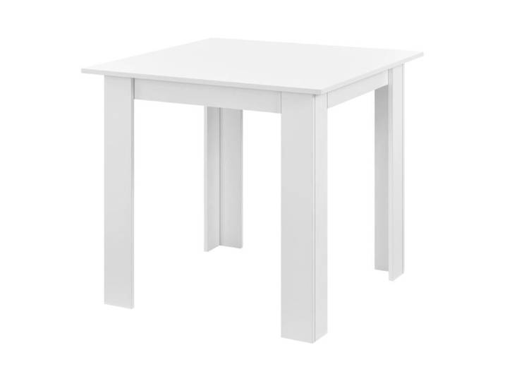 Table de forme carree pour 4 personnes pour salle a manger cuisine salon 80 cm blanc