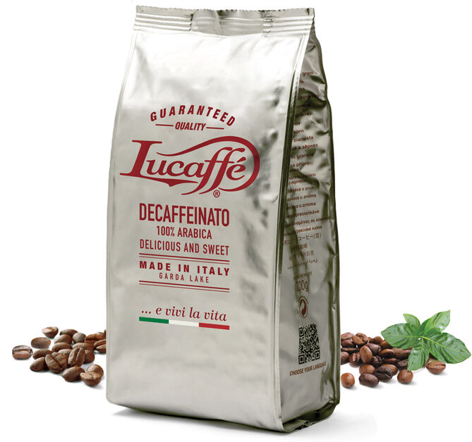 Café Lucaffé Lucaffe - Decaffeinato - Koffeinfreie Kaffeebohnen 700 G - MaxiCoffee