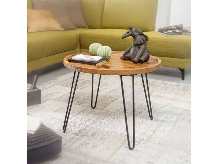 Table basse Gattling 60 cm Ø 60cm Marron