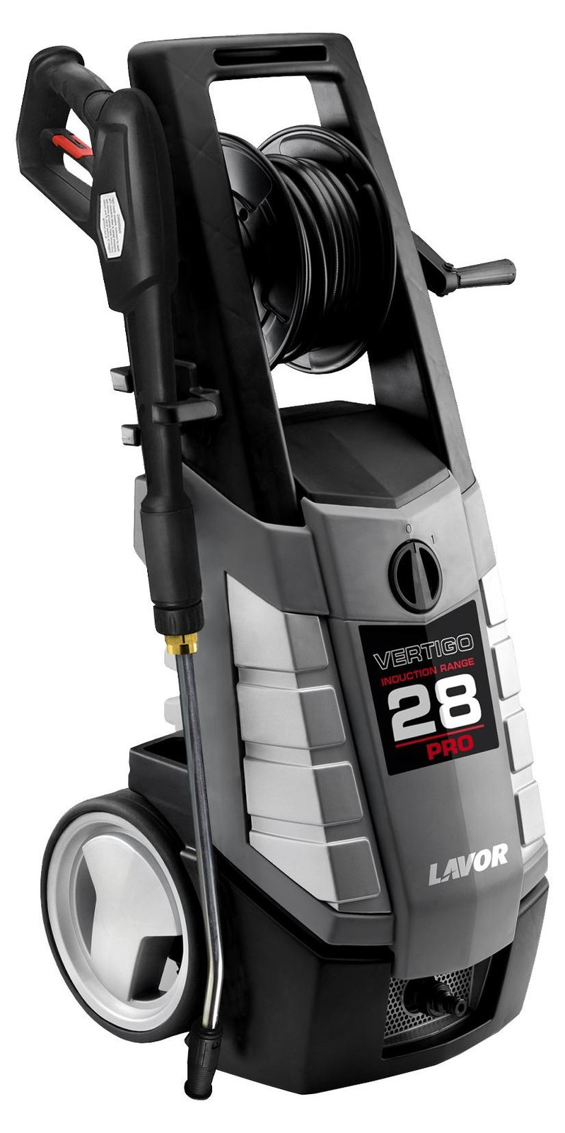 LAVOR Vertigo 28 Pro Elektrische Hogedrukreiniger, Zwart/Grijs, 2800 Watt, 180 bar, 510 liter per uur