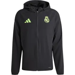 adidas Real Madrid Pro Vis Tech Travel Trainingsjacke 2025/26 Herren JV5324 - black/lucid lemon XXL