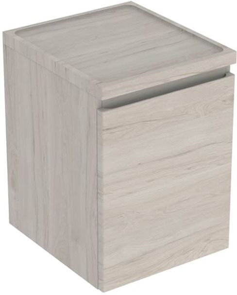 Geberit Renova Plan Seitenschrank 501913001 40x55x44,5cm, 1 Schublade, nussbaum hell, Folie strukturiert