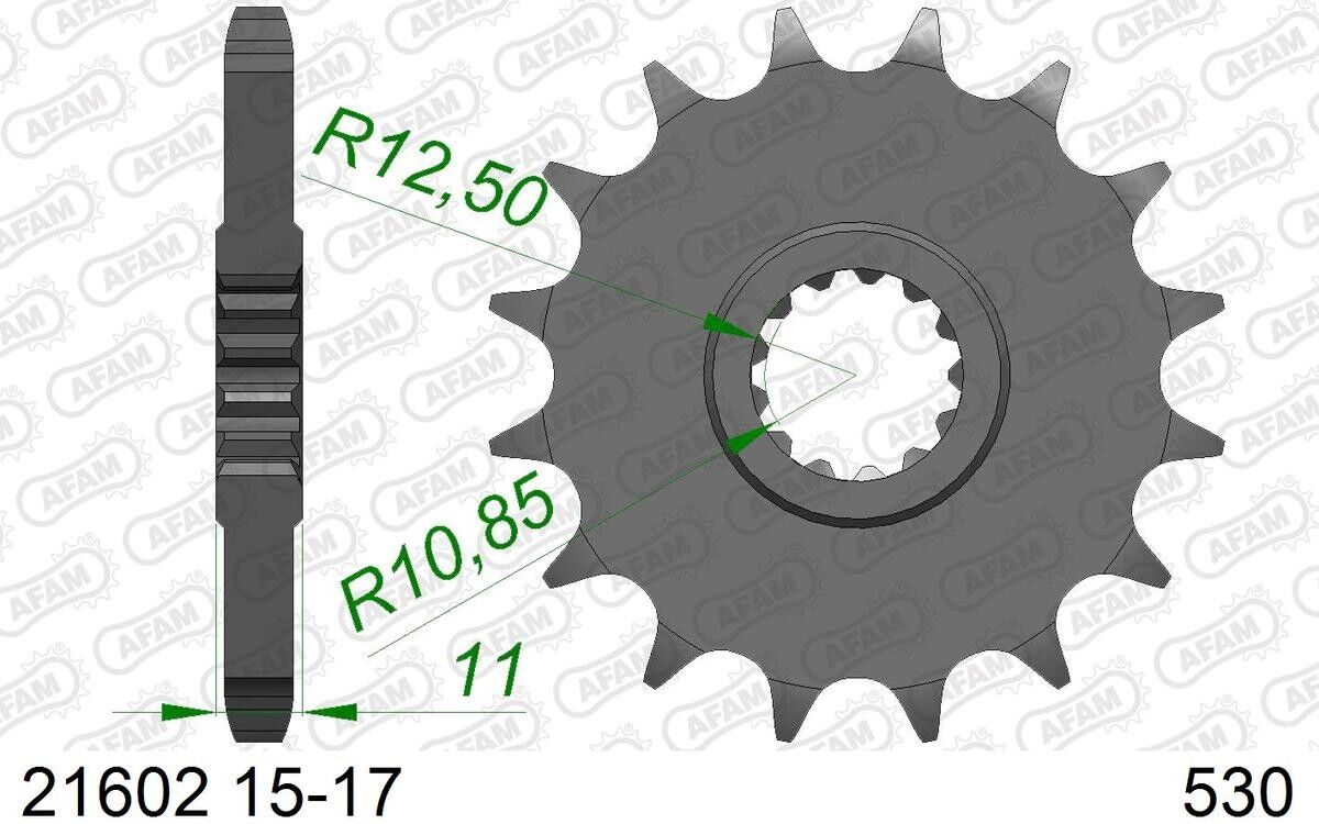 AFAM 21602-16 Chain Pinion