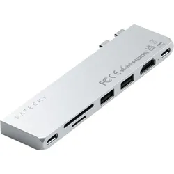 SATECHI Multiport-Adapter SATECHI USB-C Adapt. silver Slim