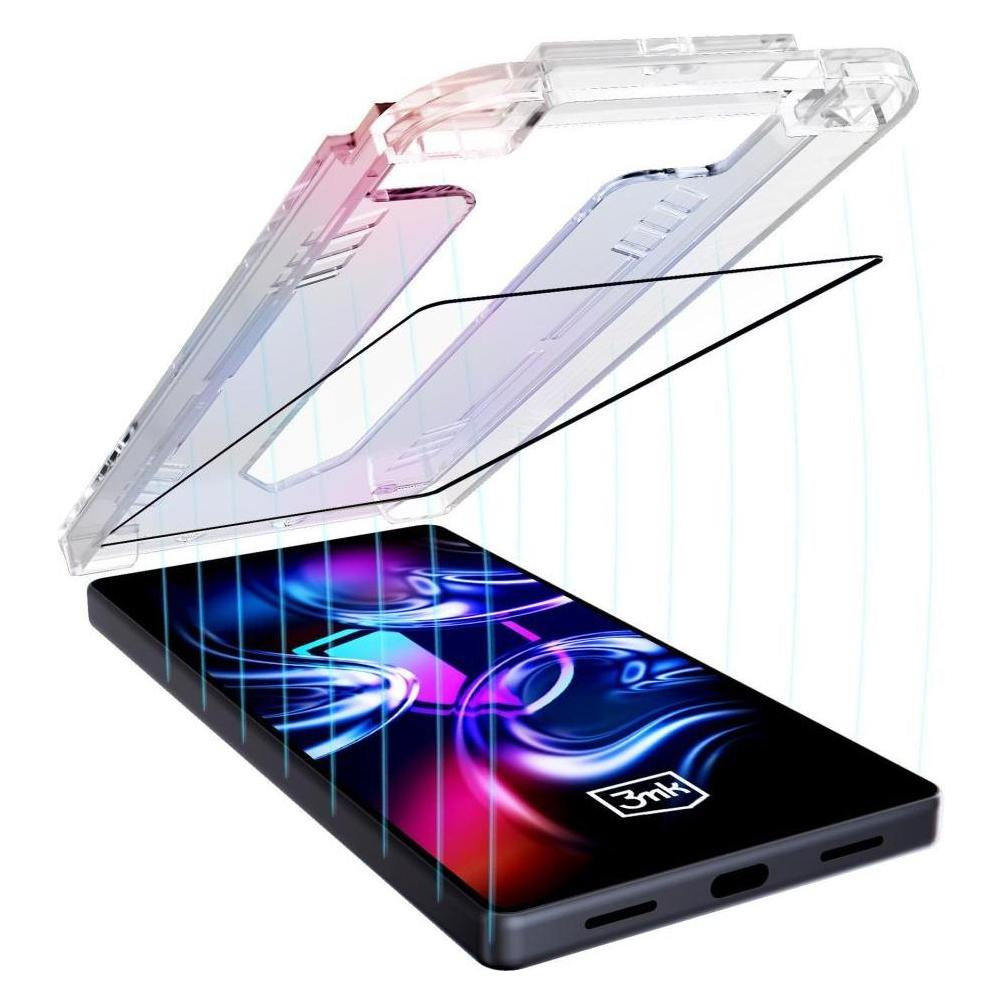 3MK Szkło hartowane HardGlass Max z aplikatorem do Google Pixel 10/10 Pro (1 Stk., Google Pixel 10, Google Pixel 10 Pro) (5903108671675)