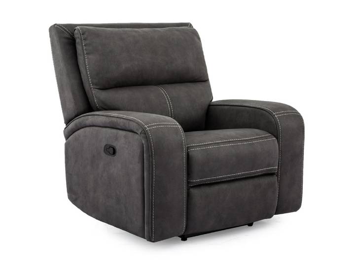 Fauteuil relax manuel Nelson. Gris - Basika