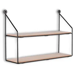 Wandregal DROP BELINA (BHT 35x25x10 cm) - schwarz - BHT 35x25x10 cm