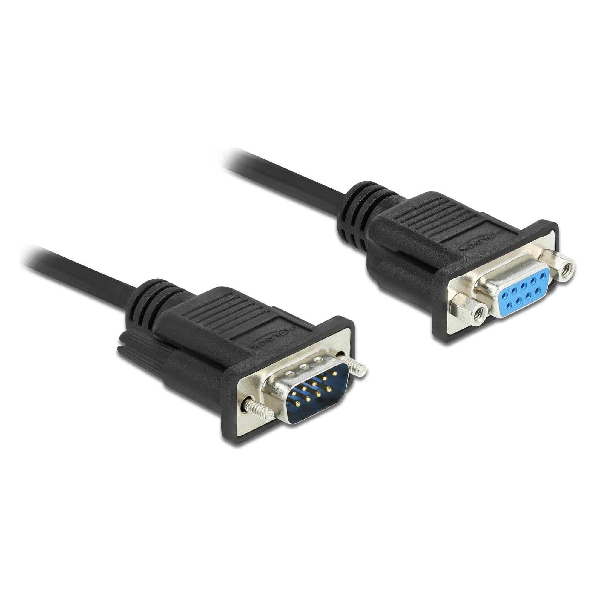 Delock Verlängerungskabel RS-232 DB9, f-m 2 m (2 m, VGA) (86602)