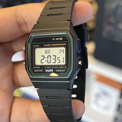 Fusion Finds Digital Watch For Men & Women Stainless Steel Rectangle Business Wristwatch black 2