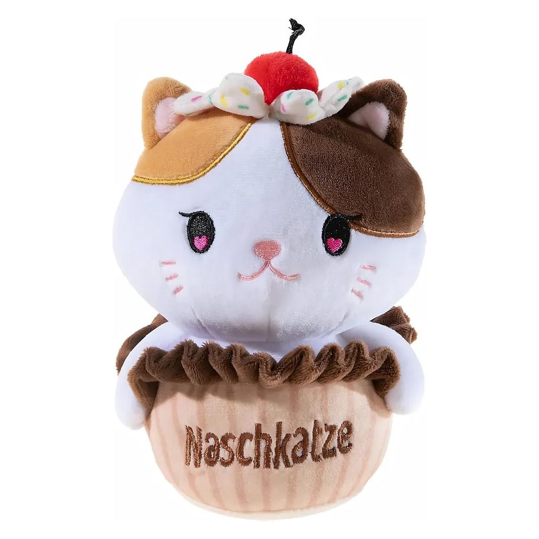 Heunec CharakTier Naschkatze, Kuscheltier, Plüschtier, Stofftier, 18 cm, 326279 (9 cm) (326279)