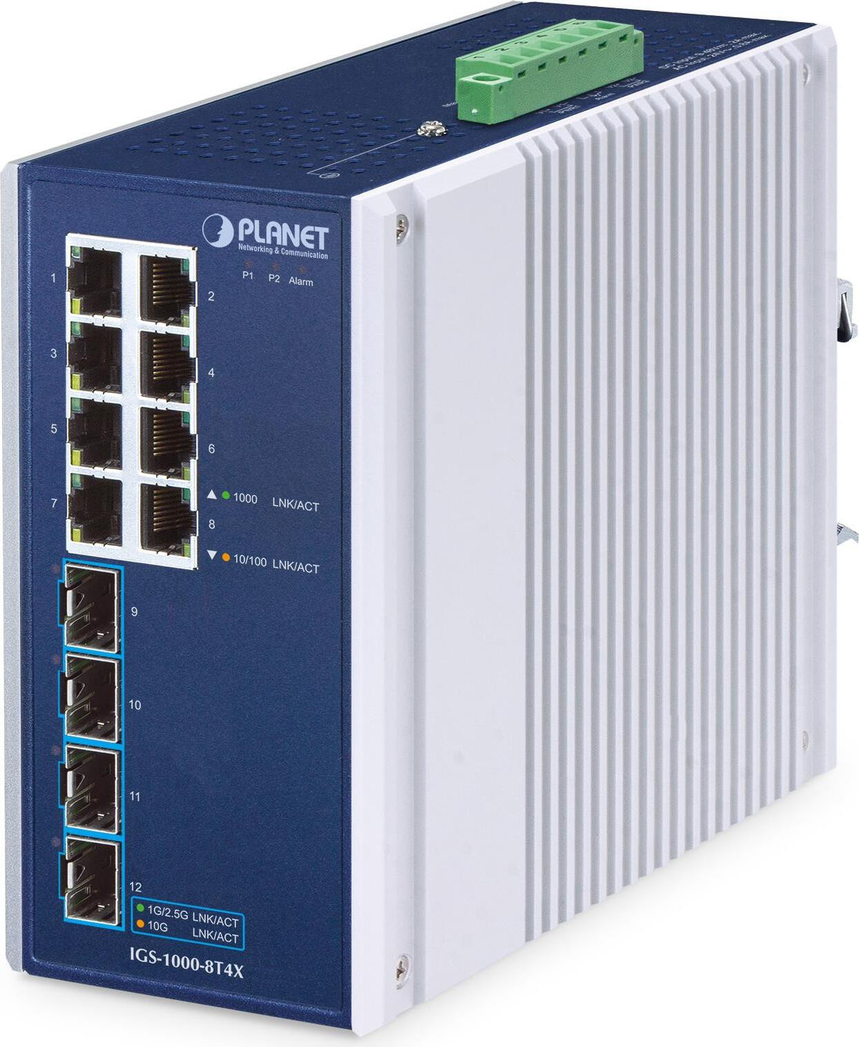 Planet Industrial 8-Port Switch IGS-1000-8T4X