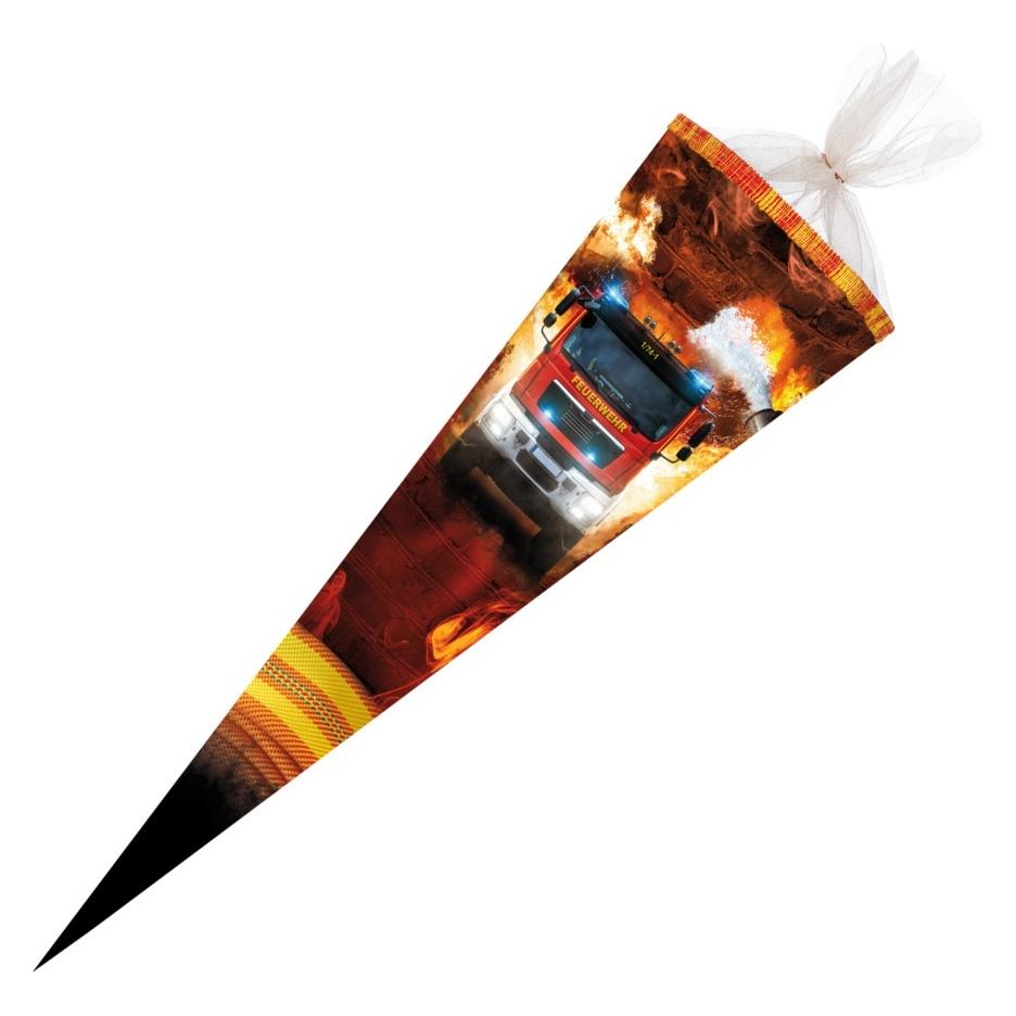 Nestler Schultüte Flammenheld 70cm mit Tüllverschluss und Sound (70 cm, 1x) (71363616)