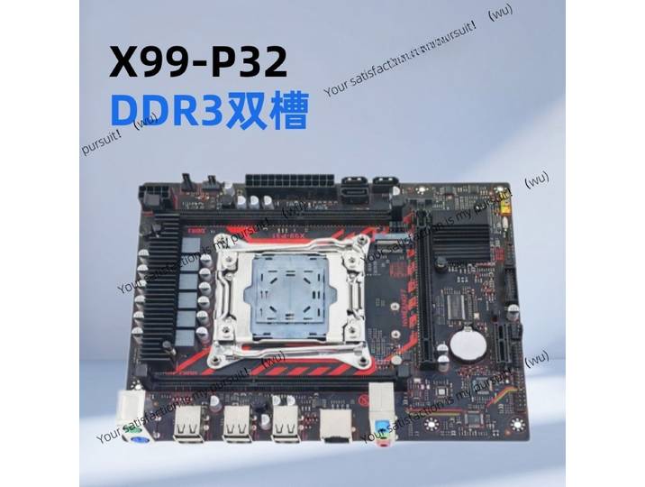 Carte mère X99 LGA 2011-3, double slot DDR3 pour ordinateur de bureau X99-P32-V1.1.