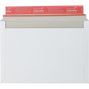ColomPac Versandtaschen CP 017.01, weiß, A5, ohne Fenster, haftklebend, aus Karton, 100 Stück