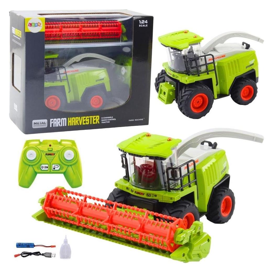 Lean Toys Ferngesteuerter Mähdrescher mit Schneidwerk (58215045)