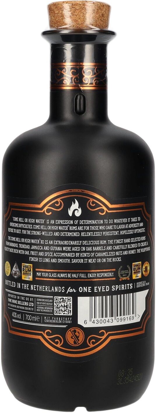 Come Hell or High Water XO Rum 40% Vol. 0,7l