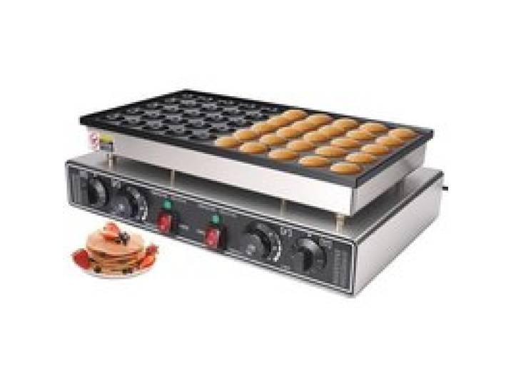 Gaufrier éléctrique 50 trous Gaufrier aux œufs mini-crêpières hollandaises Antiadhésives Contrôle indépendant température