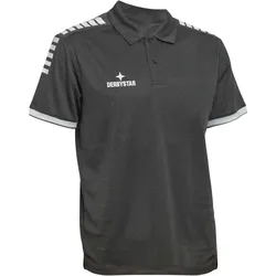 DERBYSTAR Primo Poloshirt grau/schwarz 164