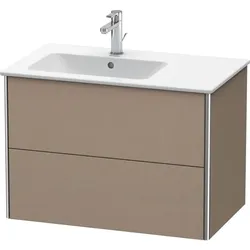 Duravit XSquare Waschtisch-Unterschrank XS417607575 81x56x47,8cm, 2 Schubkästen, Becken links, Leinen