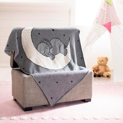 "SAFAVIEH Ella 32 x 40 Inch Cotton Collection Throw, Grey - 32"" x 40"""