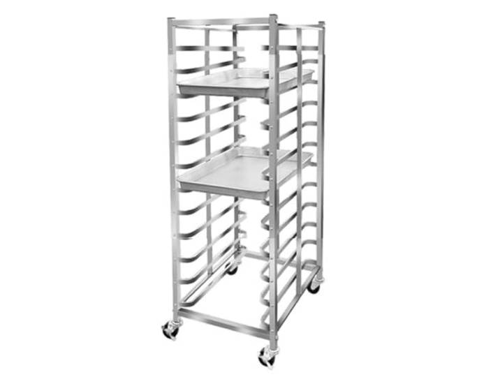 Labasuan Gewerblicher Backblechwagen aus Edelstahl mit feststellbaren Rollen, mobiler Kühlwagen für Bäckereien, geeignet für 60x40 cm Backbleche (Backbleche Nicht im Lieferumfang enthalten)(12-Tier)