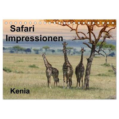 Safari Impressionen / Kenia (Tischkalender 2027 DIN A5 quer), CALVENDO Monatskalender