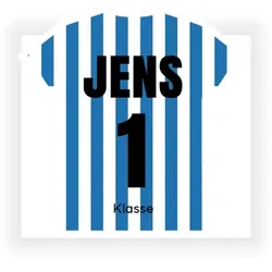 Einladungskarte Einschulung: Trikot in Blau