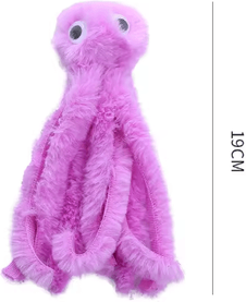 Inspire Picks OctoPaws Plush Octopus Cat Toy For Interactive Play purple