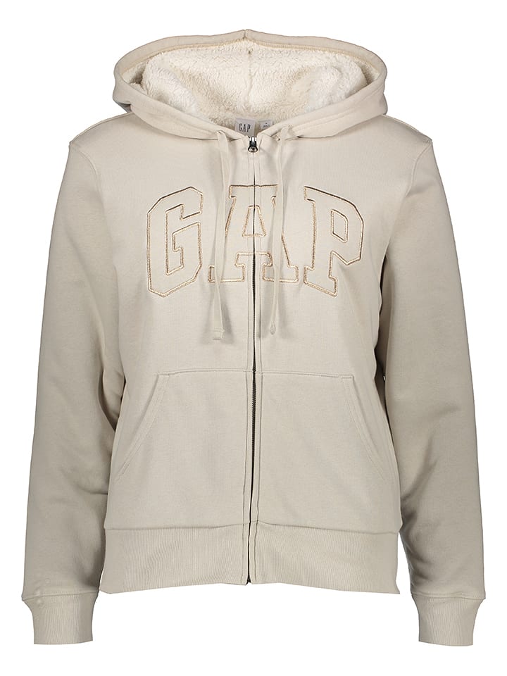 GAP Sweatjacke in Sand - S