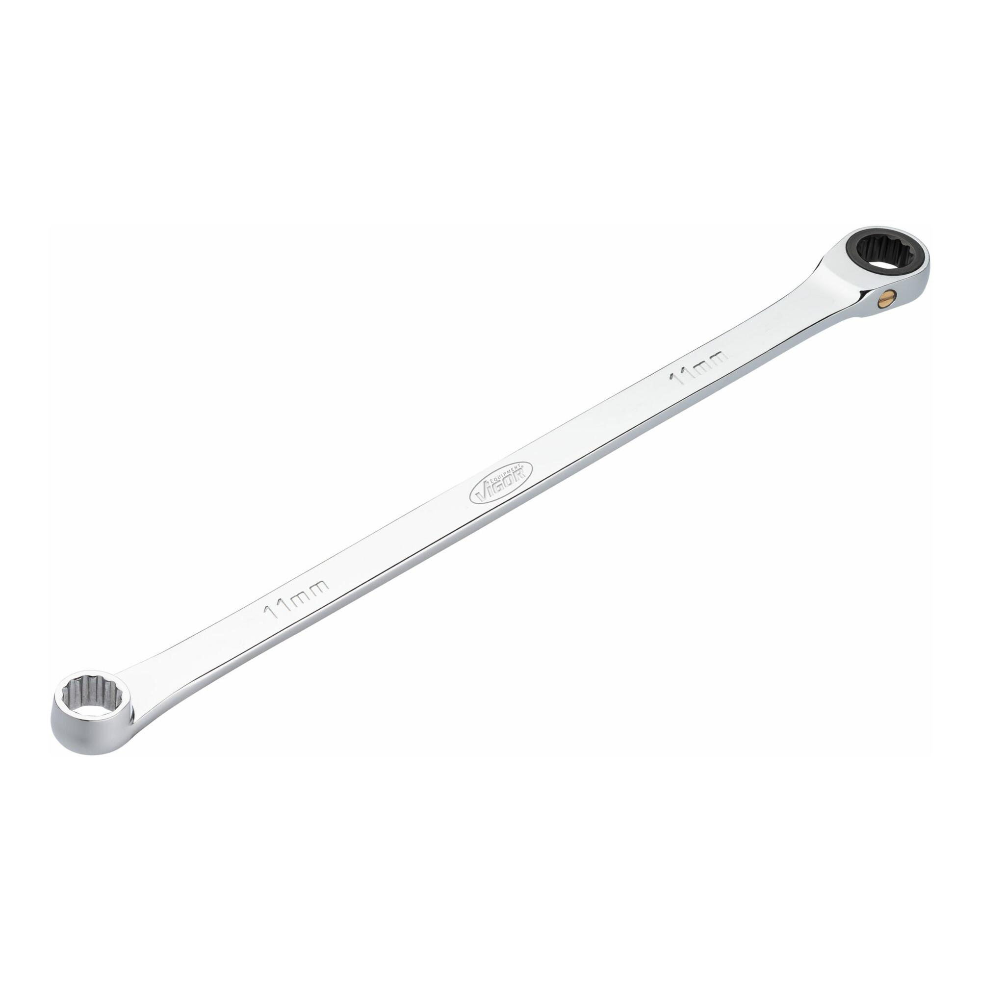 VIGOR Ratschen-Ringschlüssel, extra lang, V7031-11, SW 11 mm)