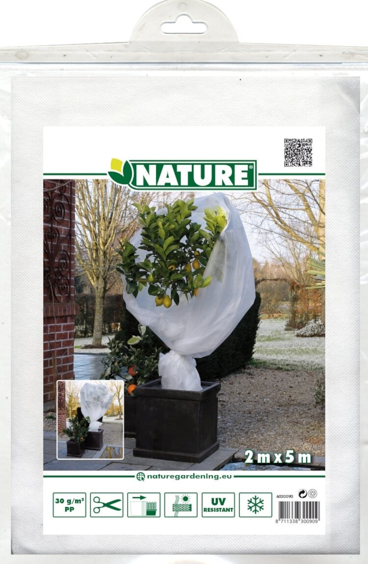 Nature winterafdekvlies wit 2 x 5 meter 30 g/m2
