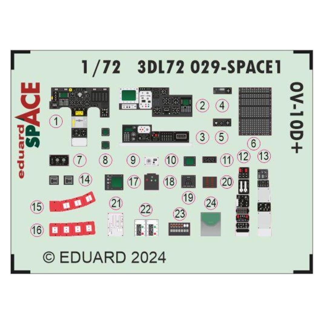 Eduard OV-10D+ SPACE 1/72 ICM (3DL72029)