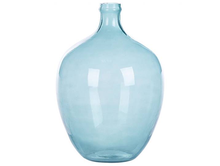 DEKOVASE Glas blau Roti