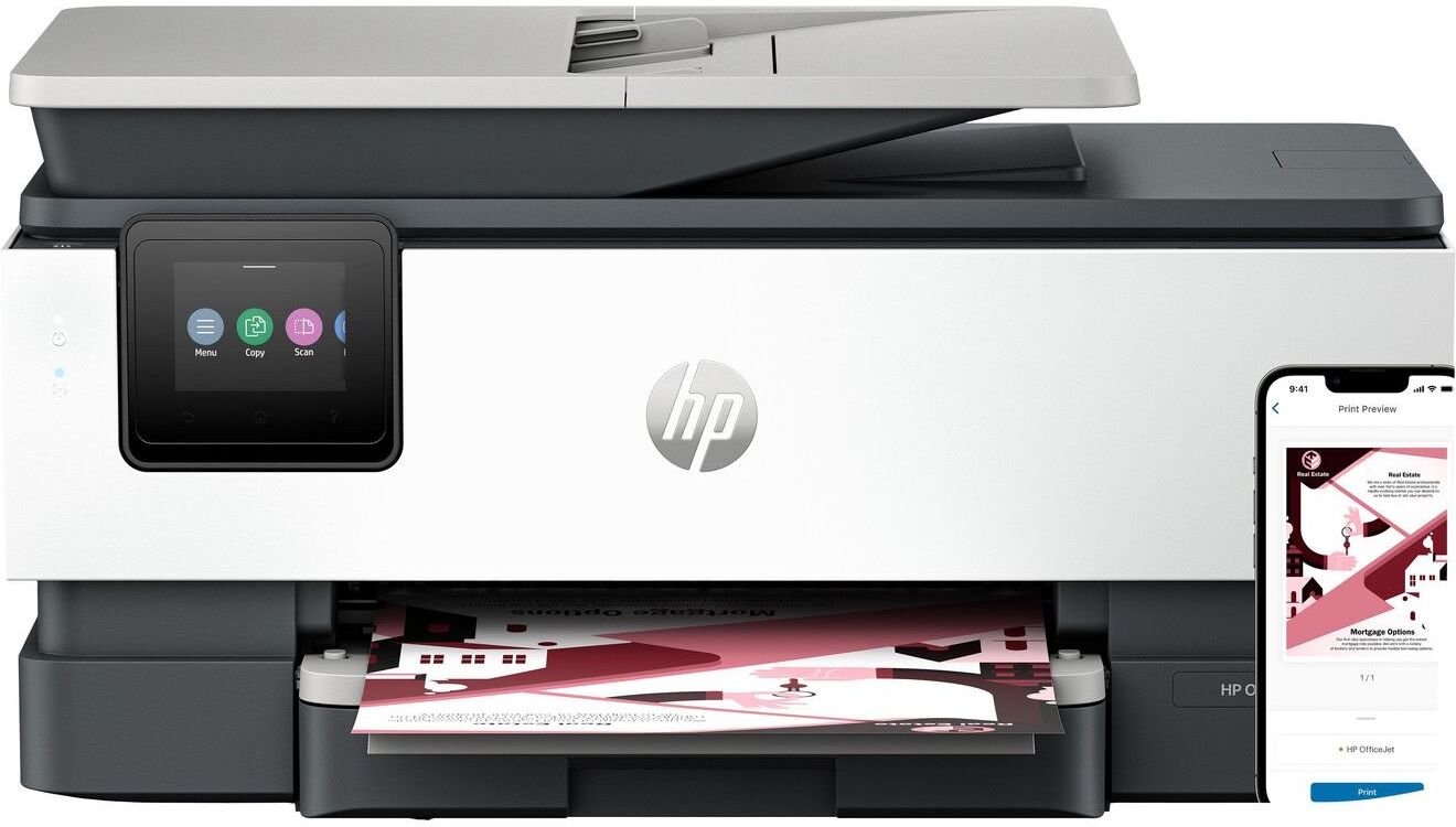 HP OfficeJet Pro 8122e All-in-One A4 Colour Inkjet Printer - Wireless