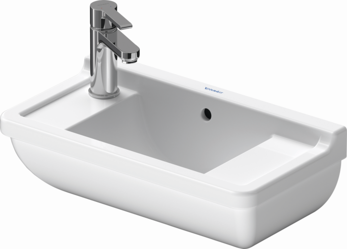 Duravit Starck 3 Handwaschbecken 0751500000 , 50 x 26 cm, Hahnloch Vorstich, weiß