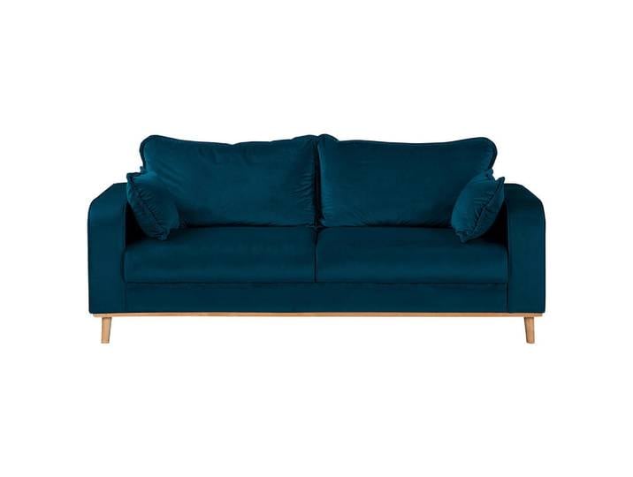 3-Sitzer Sofa, Blau, 193x87x86 cm, Textil, Mit Rückenkissen, Modern, Livetastic