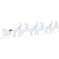 vidaXL, Weihnachtsbeleuchtung, Nina (Stoff)