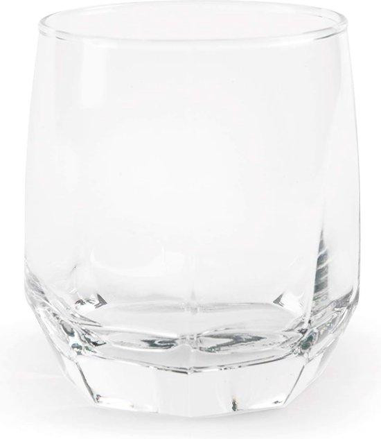 Unyqoos Set van 6 transparante waterglazen, 310 ml
