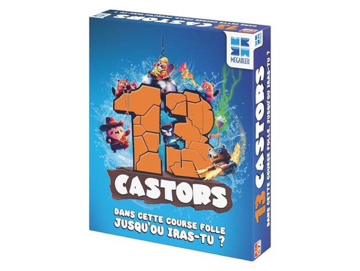 Megableu - 13 CASTORS – gezelschapsspel – familiespel – bordspel – 2 tot 6 spelers – vanaf 7 jaar