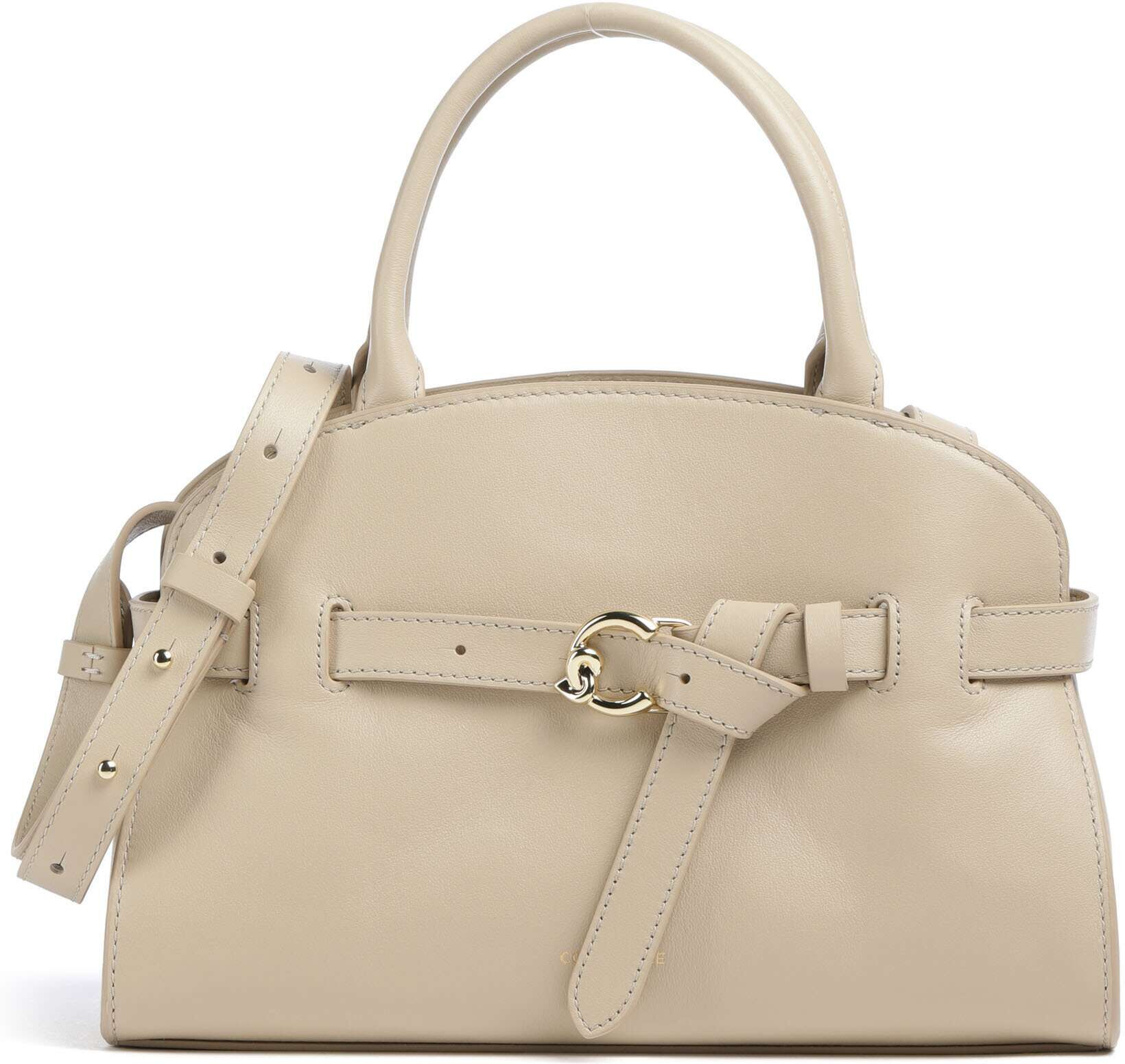 Coccinelle Sabine Handtasche aus Leder, beige