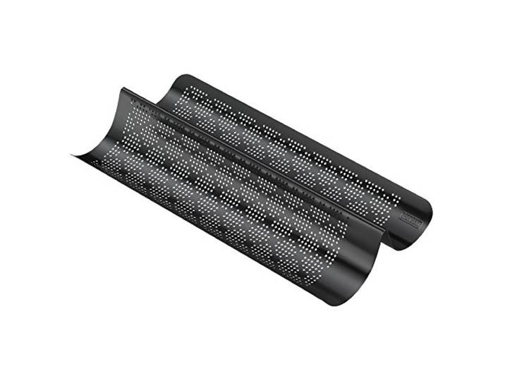 Original Kaiser Inspiration Baguette bakplaat, geperforeerd, 40,5 x 20 cm, baguette bakvorm voor 2 baguettes, baguettevorm, anti-aanbaklaag, zuurdesembestendig