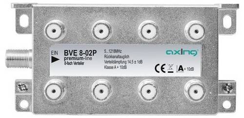 Axing Kabel-TV Verteiler 8-fach 5 - 1218MHz